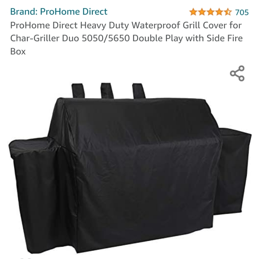 ProHome Direct Heavy Duty Waterproof Grill Cover for Char-Griller Duo 5050/5650